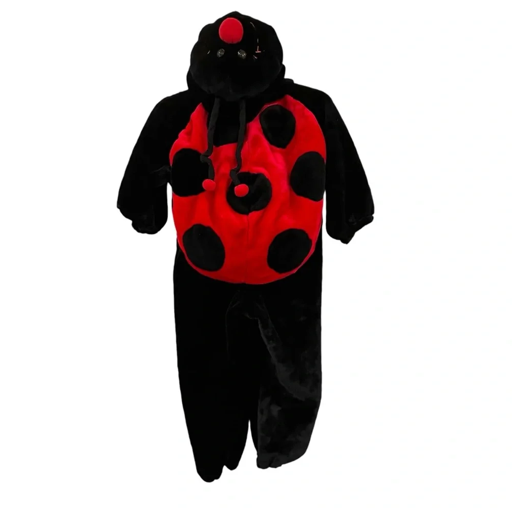 Kids Ladybug Halloween Costume‎ – Fuzzy Plush Lady Bug Outfit – 44